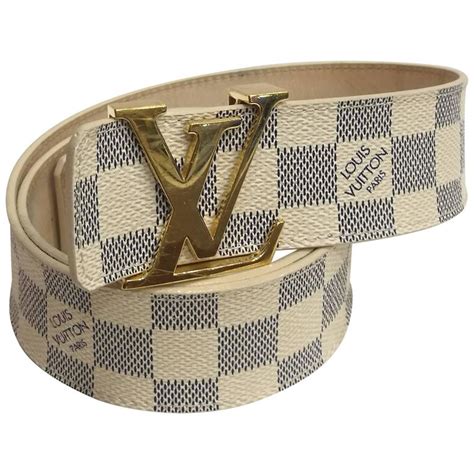 lv white damier belt|louis vuitton damier belt authentic.